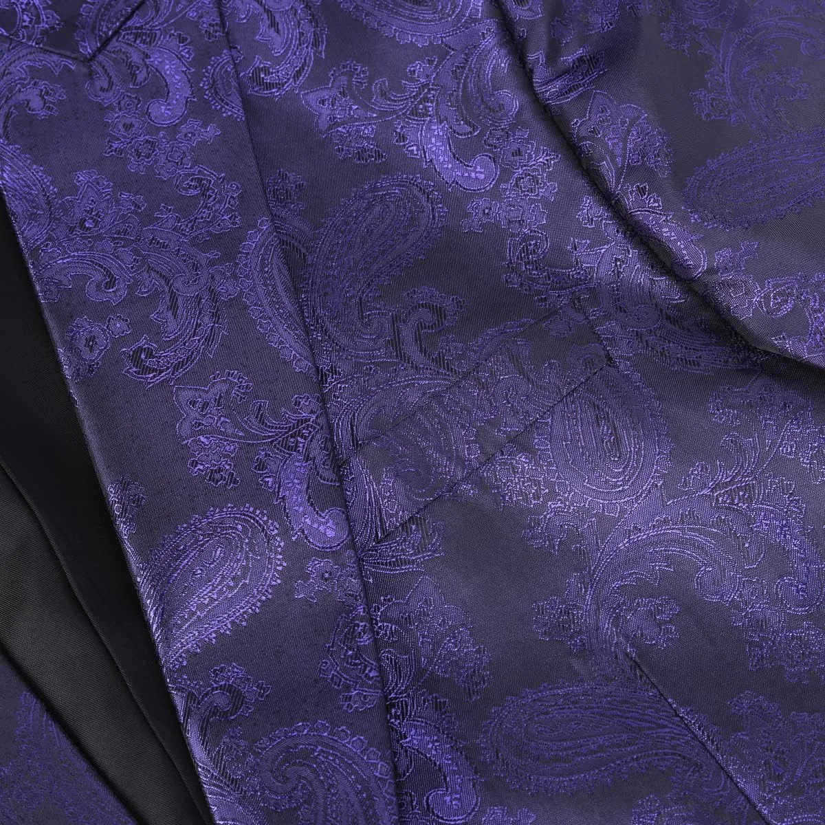 Cloudstyle Mens Slim Fit Paisley Suit Single Breasted Party Suit Jacket 1 Button Sport Coat