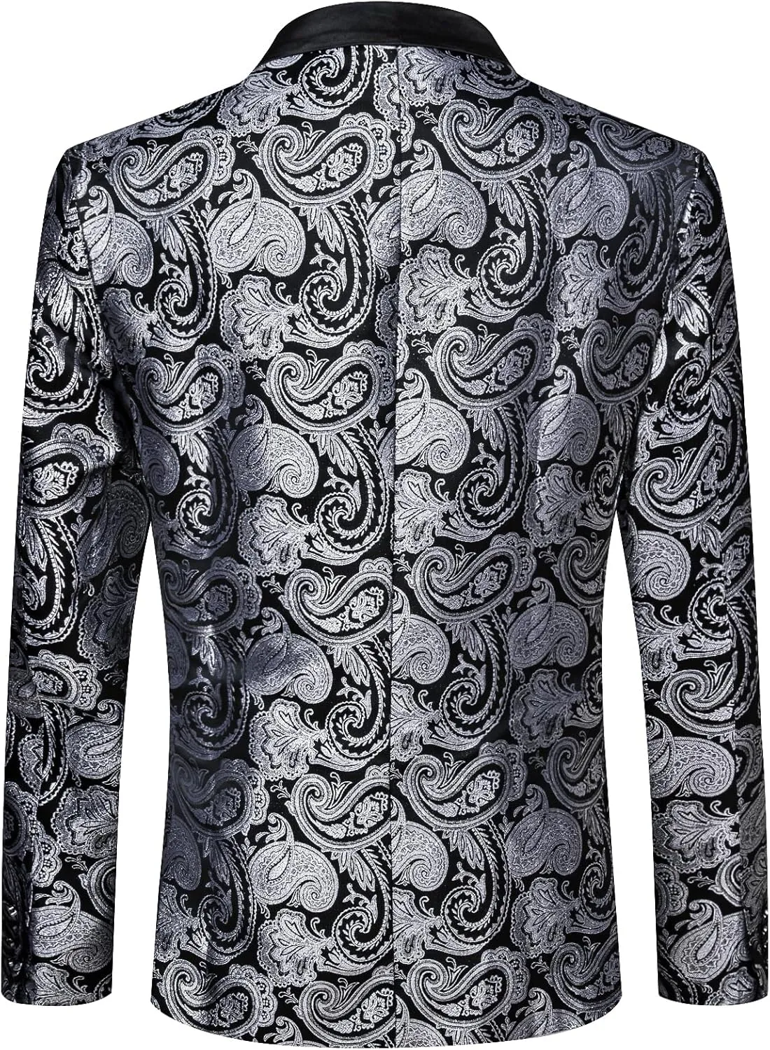 DiBanGu Mens Suit Jacket Blazer Wedding Blazer One Button Mens Tux Dress Suit Jacket Shawl Lapel for Dinner Prom Party