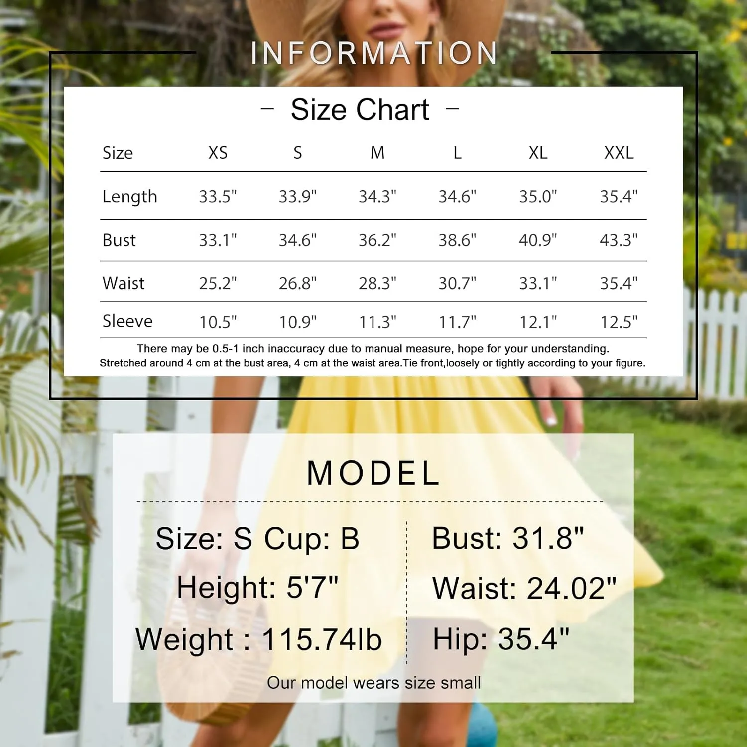 EXLURA Women's 2025 Summer Short Puff Sleeve Casual Short Mini Dresses Tie Back Square Neck A-Line Sundress