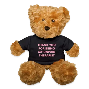 Unpaid Therapist Teddy Bear